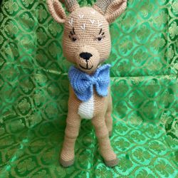 Toy Deer soft toy deer handmade gift for child toy reindeer new year gift christmas deer