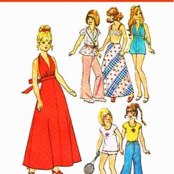 Copy of the vintage Simplicity 6697 pattern of clothes for dolls of the 11 1\2 format