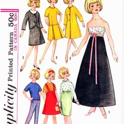 PDF Copy of the original vintage Simplicity 6244 patterns of clothes for dolls of the 11 1\2 format