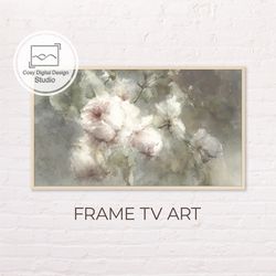 Samsung Frame TV Art | 4k Beautiful Vintage Flowers Art for The Frame Tv | Digital Art Frame Tv
