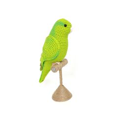 Green Parrotlet - interior toy for home decor