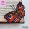 Butterfly corner bookmark cross stitch pattern and tutorial for plastic canvas PDF by Smasterilli. Digital cross stitch pattern for instant download..JPG