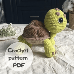 Crochet pattern 2 in 1, Turtle, Crochet sea turtle, blue turtle amigurumi, green turtle amigurumi, Crochet turtle patter