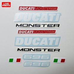 Graphic Vinyl Decals For Ducati 696 Monster Motorcycle 2008-2014 Bike Stickers Handmade