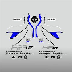 Graphic vinyl decals for BMW HP4 motorcycle 2013-2015 bike stickers handmade