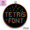 Tetris game font cross stitch pattern PDF by Smasterilli..JPG