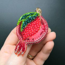 Garnet brooch pin handmade jewelry brooches for woman