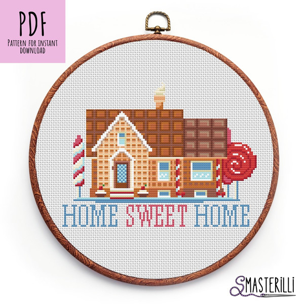 Home sweet home cross stitch pattern PDF by Smasterilli .JPG