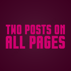 Two posts on 5 pages