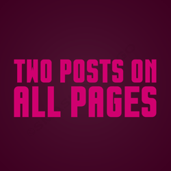 two posts on 5 pages