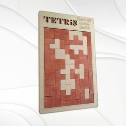 Puzzles Tetris svg dxf files for laser cutting. Laser design, glowforge svg.