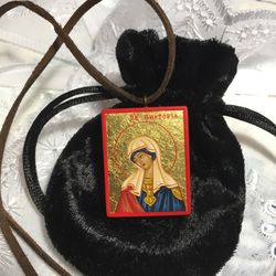 saint victoria | icon pendant | icon necklace | miniature icon | catholic icon | orthodox icon | byzantine icon