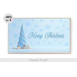 Samsung Frame TV Art Merry Christmas, Frame TV art winter, Frame Tv art Holiday, Frame TV art Digital Download 4K | 256