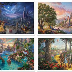 A set of postcards with Disney stories artist Thomas Kinkade - Disney-2