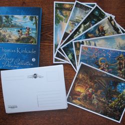A set of postcards with Disney scenes artist Thomas Kinkade - Disney-3