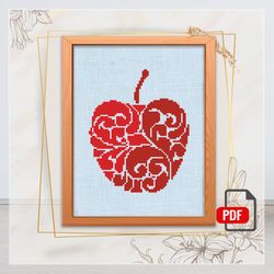 apple cross stitch