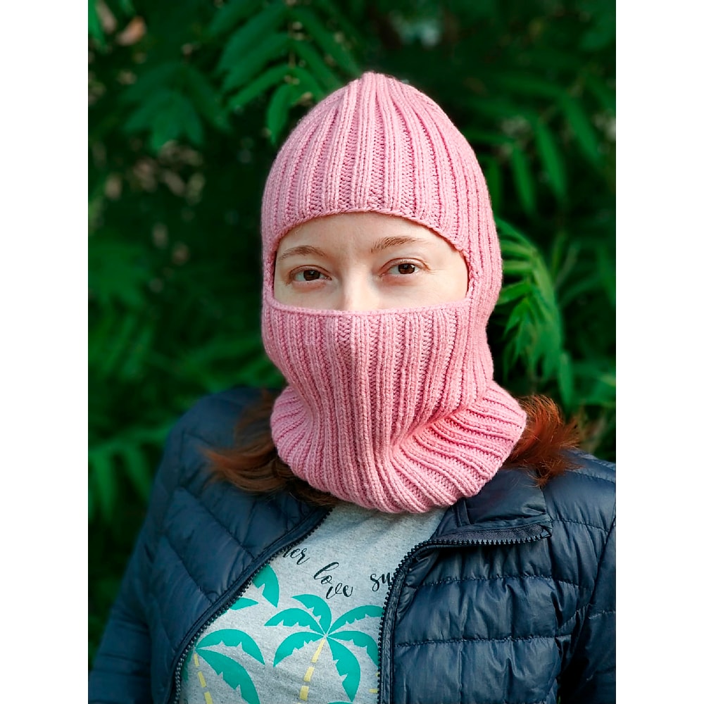 Knit Balaclava unisex ski mask with 1 hole helmet Christmas gift Women balaclava Women balaclava Warm balaclava