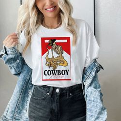 coors original cowboy shirt, vintage cowboy western tshirt, rodeo shirt, original coors sweatshirt gift