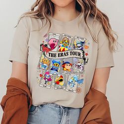 kirby the eras tour tarot card shirt, kirby shirt, cute kirby pink shirt, kirby video game shirt, animal lover gift