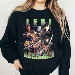 anime titan levi shingeki shirt, titan 90s vintage shirt,  aot anime tee, attack on titan shirt for fan, anime manga tee