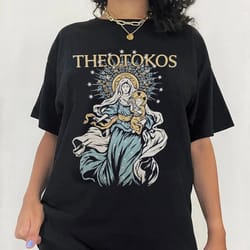 theotokos shirt, catholic shirt, catholic apparel, prayer shirt, christian church, ave maria shirt, devotion gift