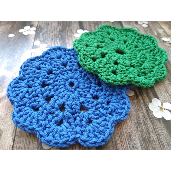Crochet Pattern Big Coaster, Easy Tutorial - Inspire Uplift
