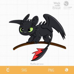 Dragon on Stick Svg Dragon Toothless SVG, Night fury svg layered, How to train your dragon Svg Baby Dragon Png