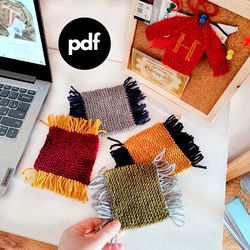 Hogwarts Coasters knitting pattern pdf