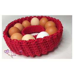 Crochet basket pattern, crochet easy patterns, crochet Easter basket pattern, Easter patterns for crochet
