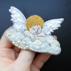 Angel brooch pin brooches for woman handmade jewelry