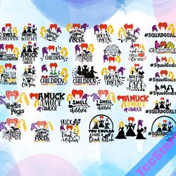 hocus pocus svg bundle , sanderson svg, sanderson sisters svg, cricut, hocus pocus clipart, halloween svg, silhouette