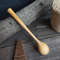 Handmade wooden coffee scoop from apricot wood with long handle - 03