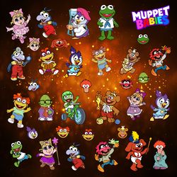 muppet babies svg bundle, muppet babies printable, muppets stickers, instant download, cut files, bundle layered svg