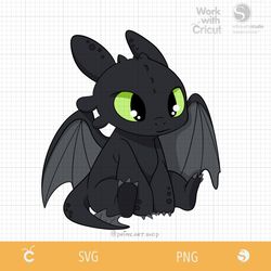 Baby dragon Svg, Toothless Svg, How to train your dragon Png, Dragon cricut, Svg cut file