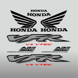 Graphic vinyl decals for Honda VFR 800F motorcycle 2002-2008 bike stickers handmade