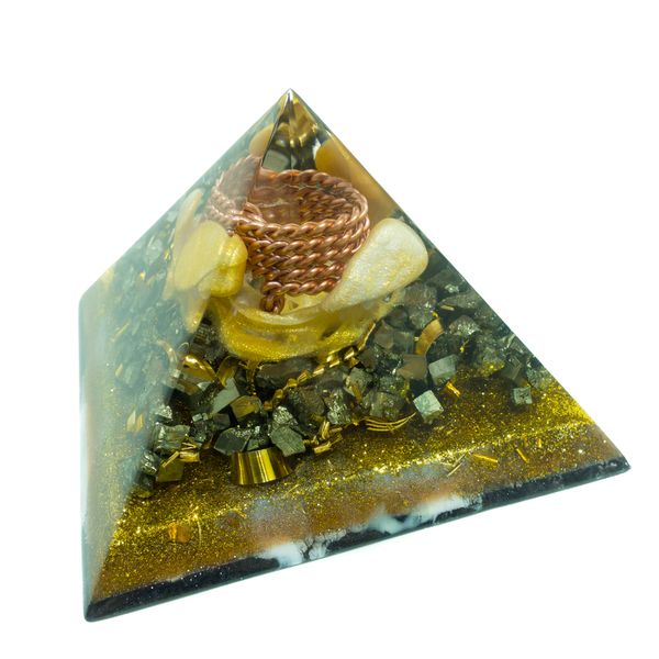 Orgonite Pyramid with Pyrite 2.jpg