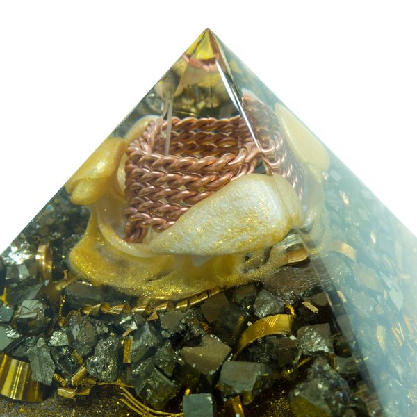 Orgonite Pyramid with Pyrite 6.jpg
