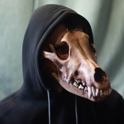 Wolf Skull mask full fase, Wolf mask, evil mask,  halloween mask, cosplay mask, Macabre Mask, animal skull mask, Horror