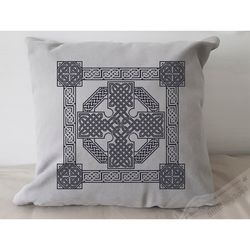celtic cross pillow ornament cross stitch pattern pdf