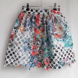 Handmade cotton skirt. Single copy.