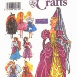PDF Copy Sewing Pattern Simplicity 8369 Clothes for Barbie and Dolls 11 1/2 inch