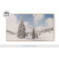 Samsung Frame TV Art Digital Download 4K, Frame TV art landscape, Frame Tv Art winter, Frame TV art Christmas | 200
