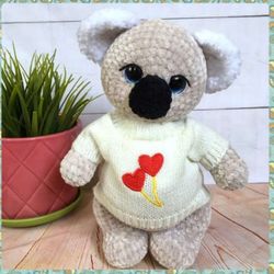 Crochet pattern koala, amigurumi toys