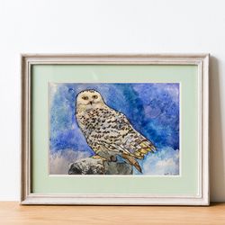 Digital file,Watercolor bird art,bird digital print,Animal Wall Decor