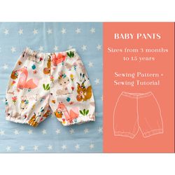 Baby Pants Sewing Pattern