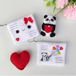 Crochet pattern - love letter pattern- Crochet envelope pattern- Valentines day pattern- English PDF pattern