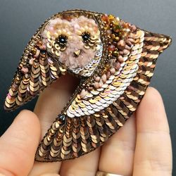 Owl gifts Owl brooch pin owl jewelry gift for bird lovers