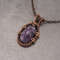 Copper pendant this natural faceted amethyst Unique wire wrapWWA00369-11-02.jpeg