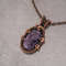 Copper pendant this natural faceted amethyst Unique wire wrapWWA00374-08-03.jpeg