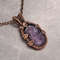 Copper pendant this natural faceted amethyst Unique wire wrapWWA00381-05-03.jpeg